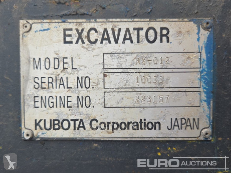 Graafmachine Kubota KX-012