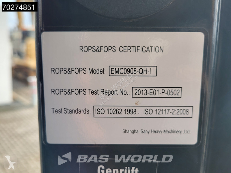 Skovl Sany SY215 C CE / EPA CERTIFIED