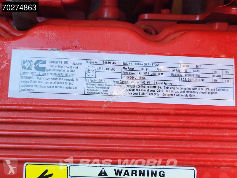 Skovl Sany SY265 C LC CE / EPA CERTIFIED