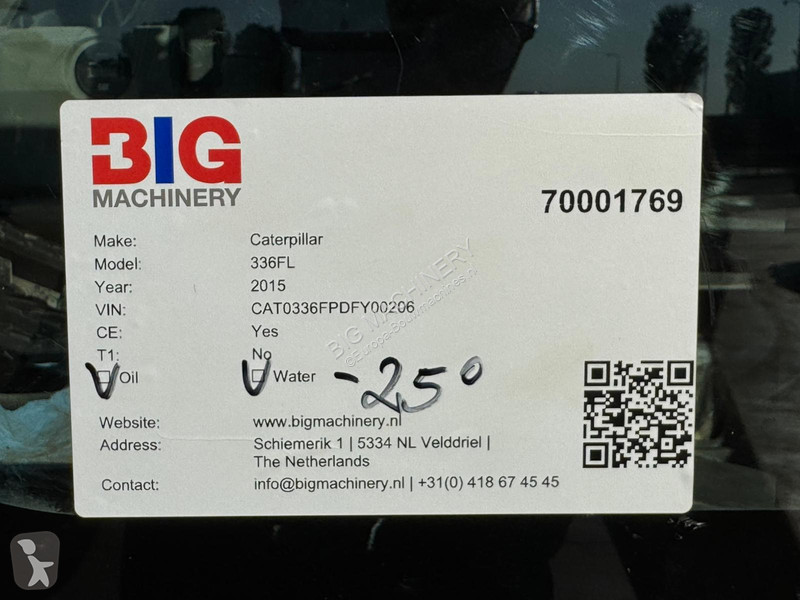 Graafmachine Caterpillar 336FL XE