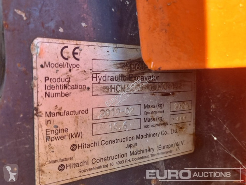 Graafmachine Hitachi ZX26U-5A CLR