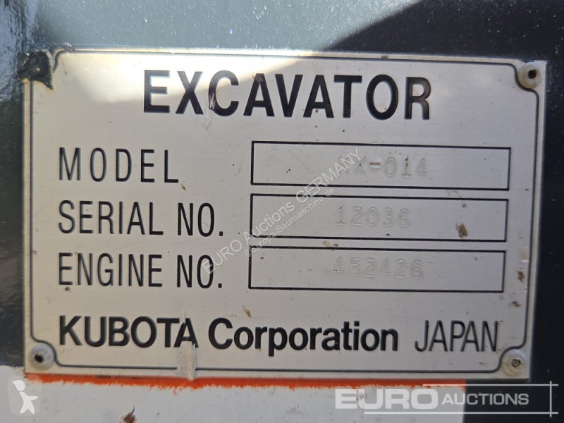 Kubota KX-014 excavator