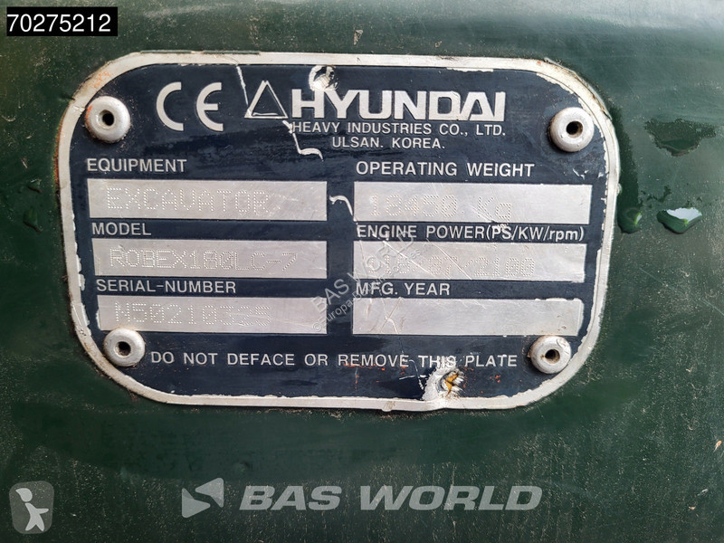 Excavator Hyundai ROBEX LC-7
