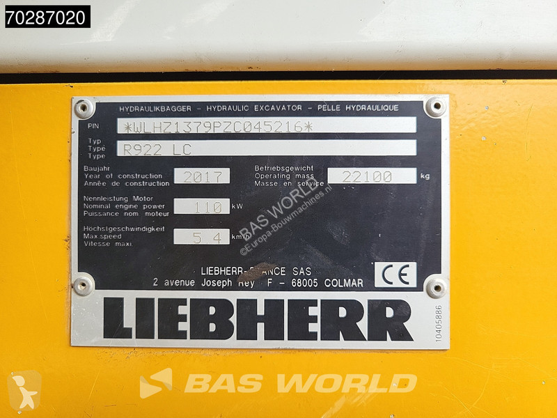 Excavator Liebherr R DUTCH MACHINE