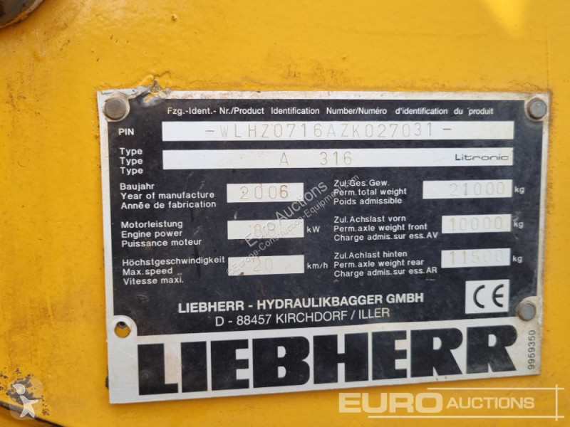 Excavator Liebherr LITRONIC