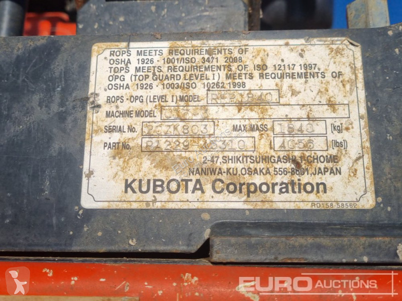 Excavadora Kubota U17-3A