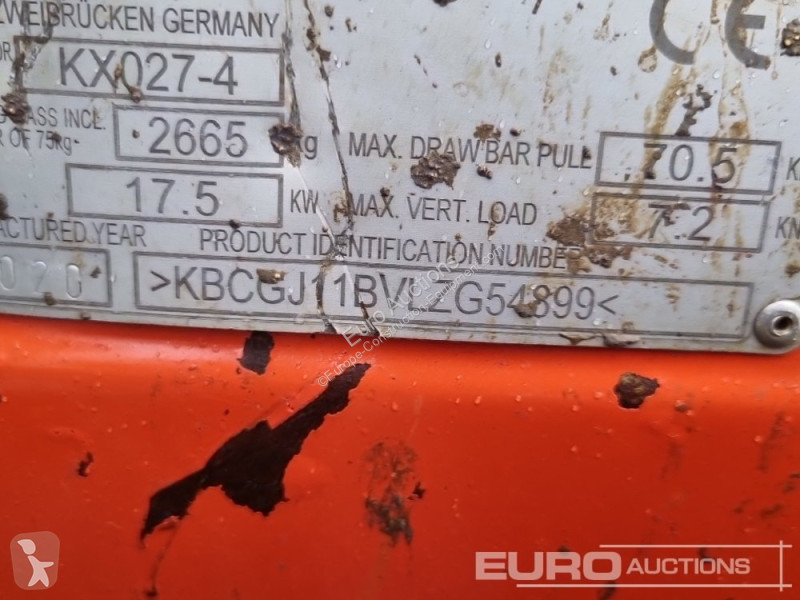 Lopatový nakládač Kubota KX027-4
