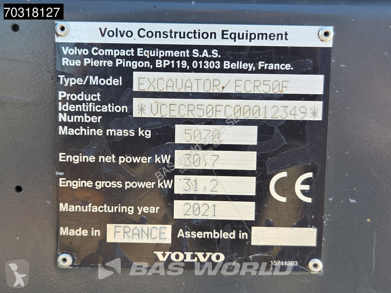 Skovl Volvo ECR50 F A/C