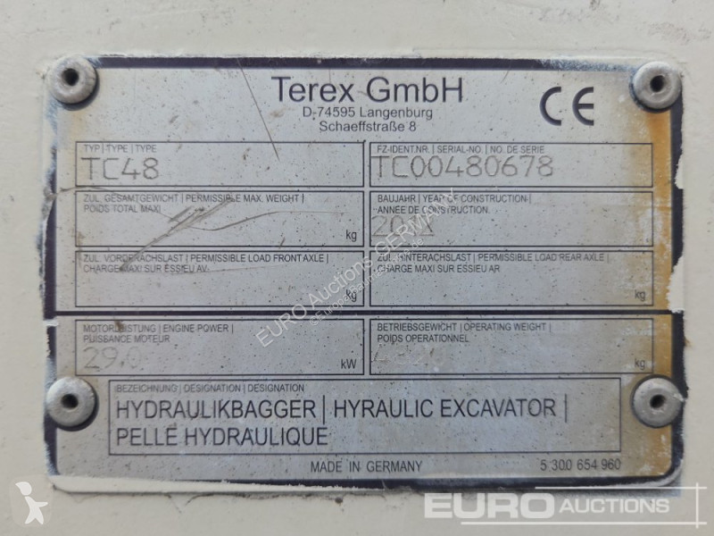 Terex  excavator
