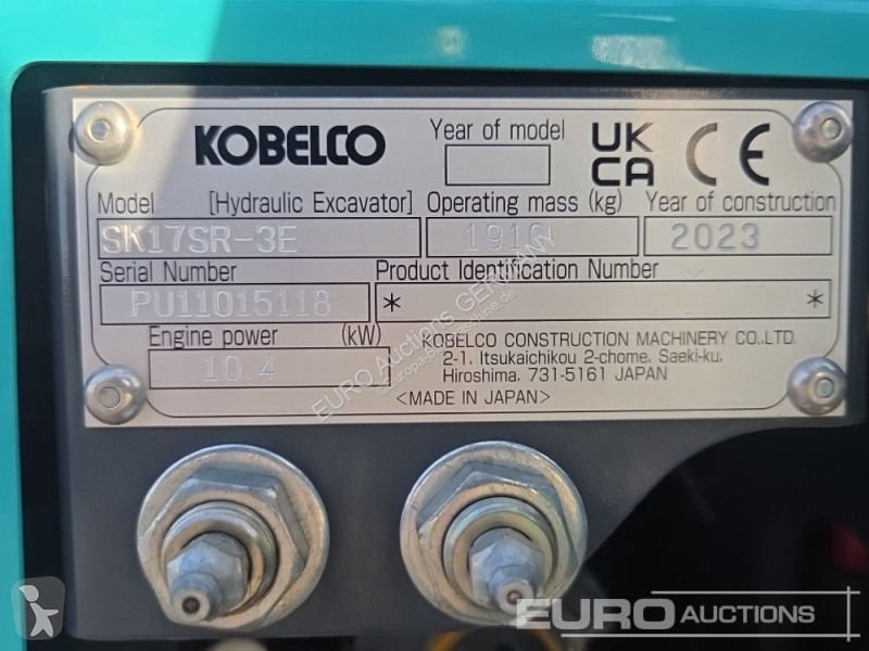 Экскаватор Kobelco SK17SR-3E