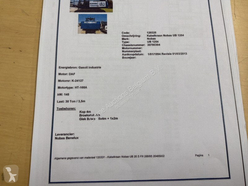 Kran Debrandt  UB1254
