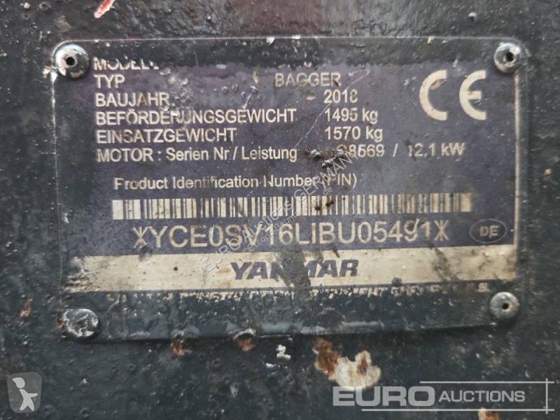 Koparka Yanmar SV16