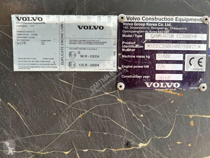 Skovl Volvo EC380E HR UHD