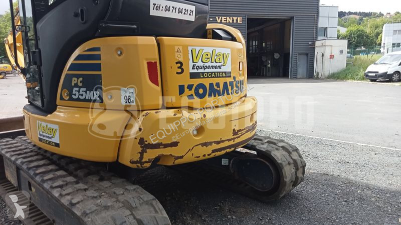Escavadora Komatsu PC55MR-5E0 with 3 buckets