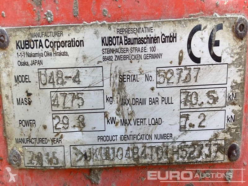 Lopatový nakládač Kubota U48-4