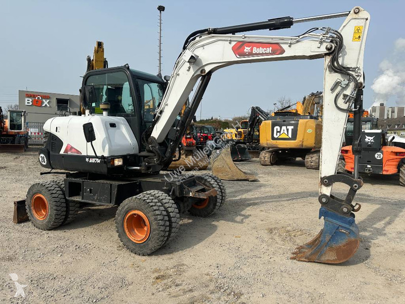 جرافة Bobcat E 57 W Mobilbagger / AC / 44.000 EUR