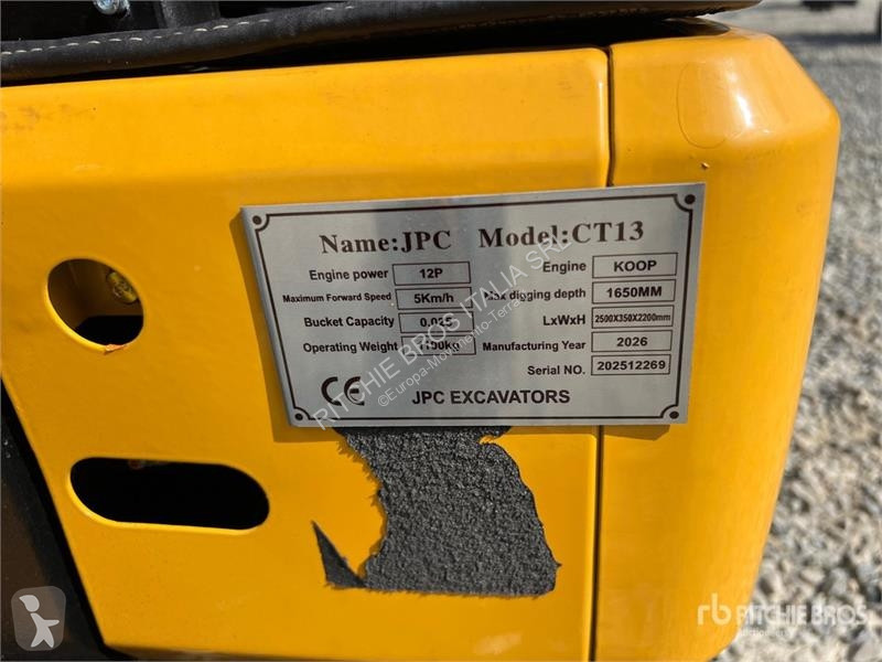 جرافة JPC CT13 Mini Excavator (Unused)