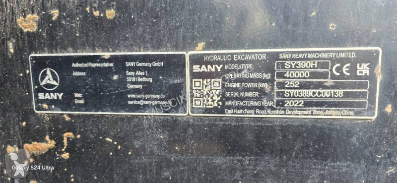 Excavator Sany SY390 LCN