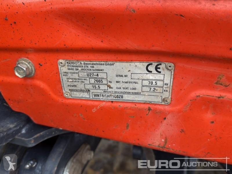 جرافة Kubota U27-4
