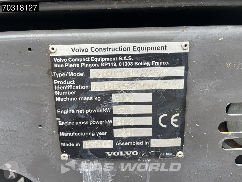 Skovl Volvo ECR50 F A/C