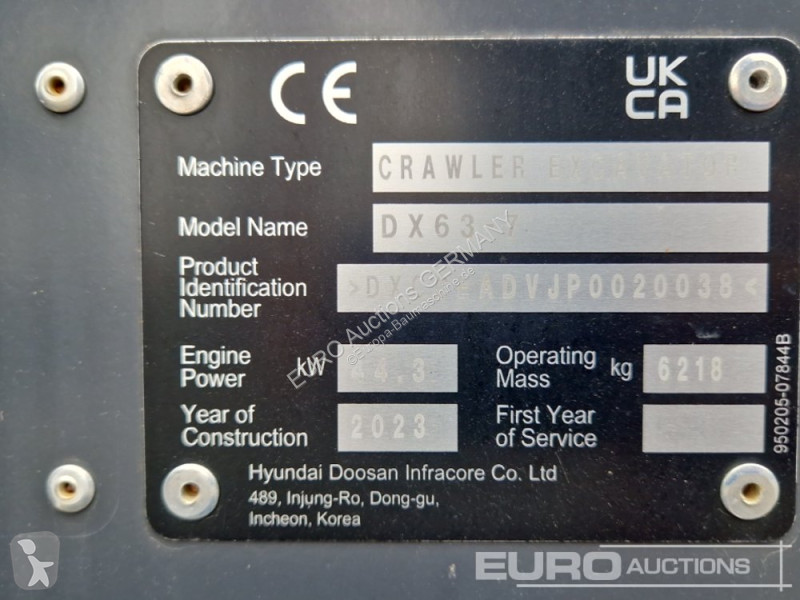 Graafmachine Develon DX63-7