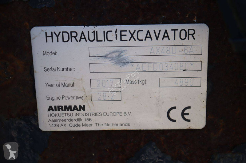 Excavadora Airman AX48U-6A