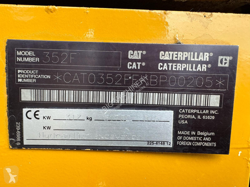 Graafmachine Caterpillar 352F