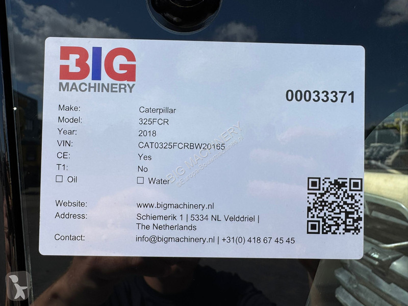 Excavator Caterpillar 325F LCR - 3 buckets