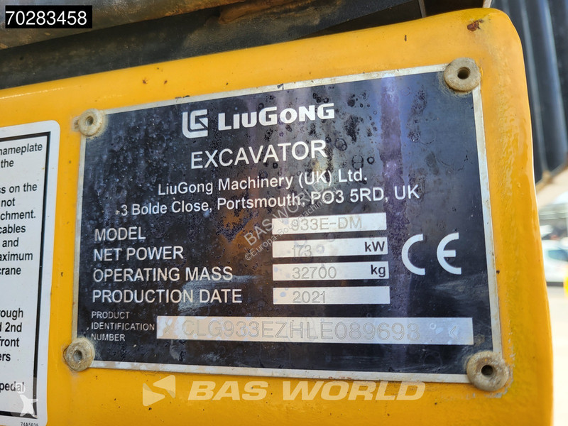 Escavadora LiuGong 933E-DM ( NOT 336 - EC380 -...