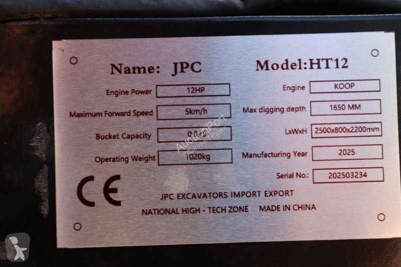 Excavadora JPC HT12