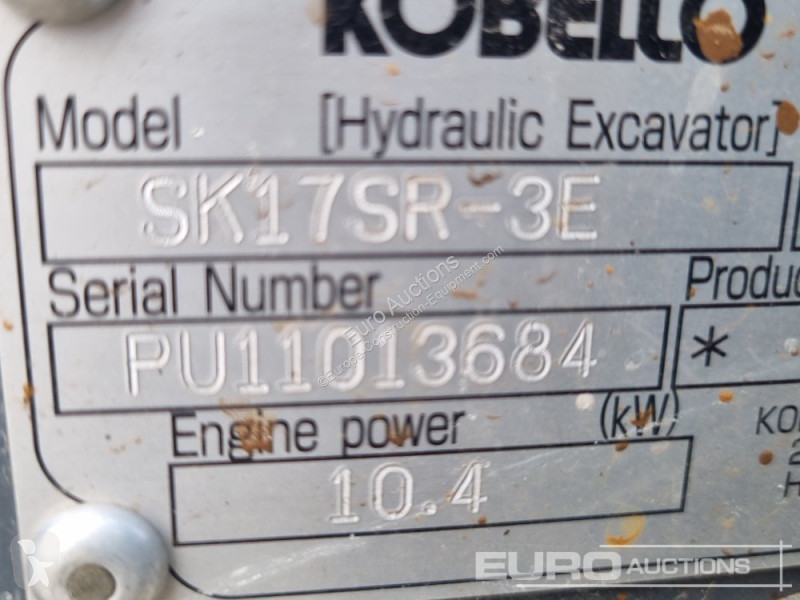 Escavadora Kobelco SK17SR-3E