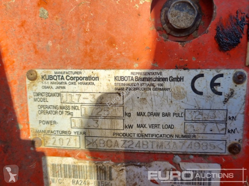 Excavadora Kubota U17-3A