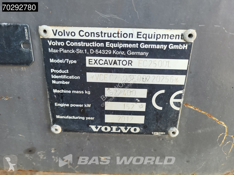 Excavadora Volvo EC250 L