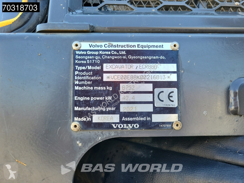 Koparka Volvo ECR88 A/C - 3 Buckets