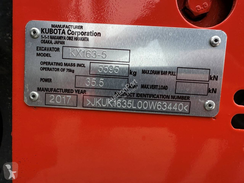 Excavadora Kubota