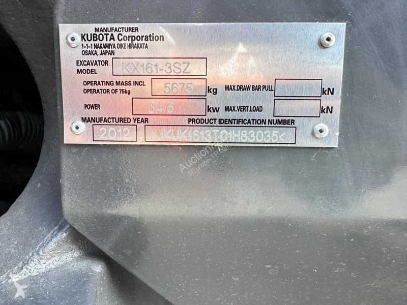 Graafmachine Kubota SZ