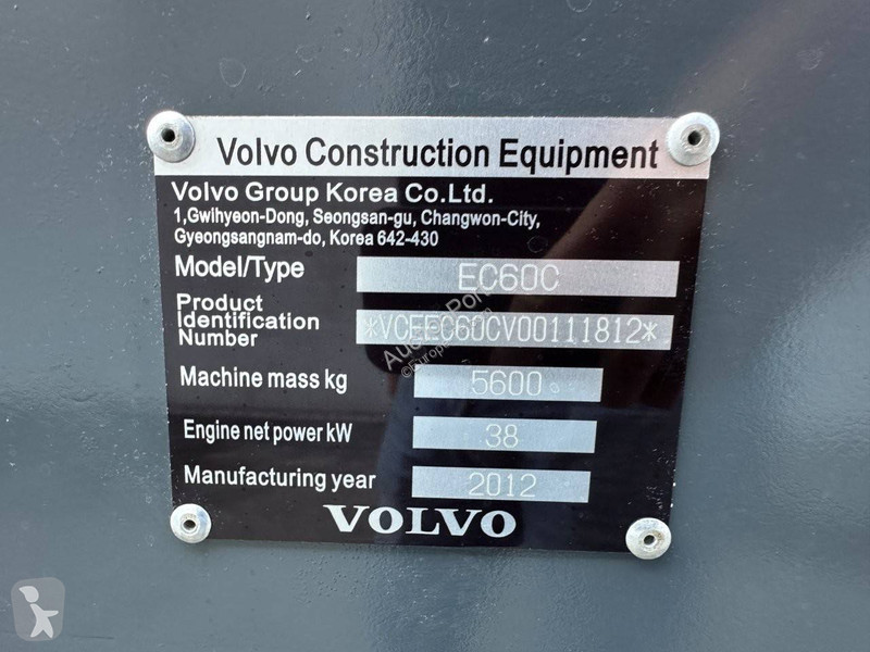 Graafmachine Volvo EC60C