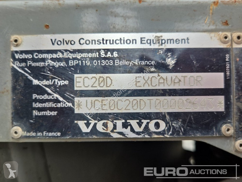 Skovel Volvo EC20