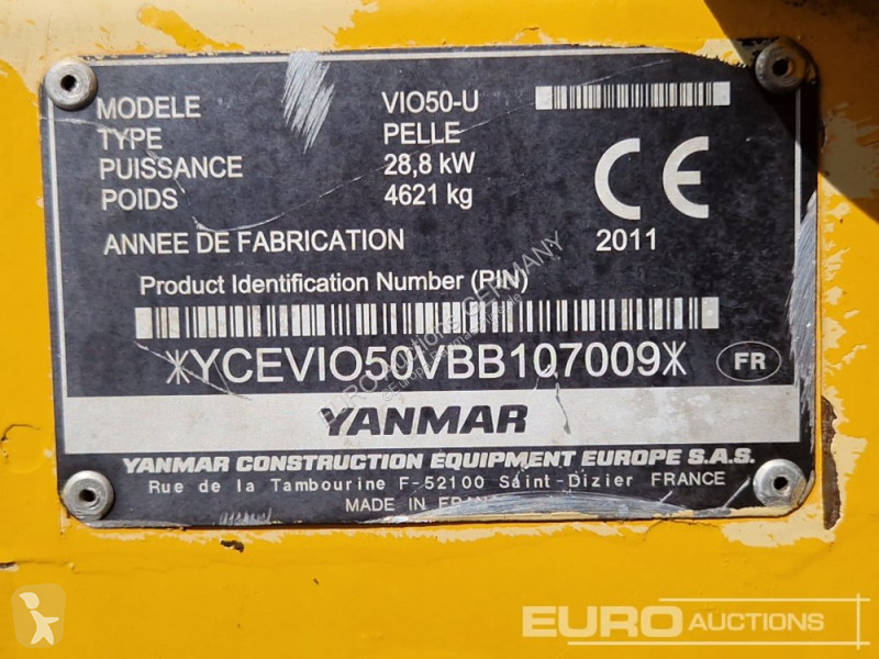 Excavadora Yanmar ViO50-U