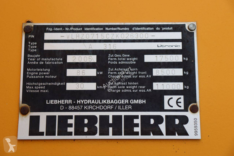 Pelle Liebherr A316