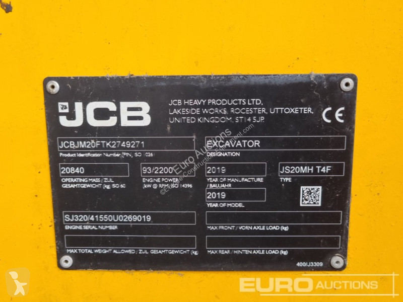 Excavator JCB JS20MH