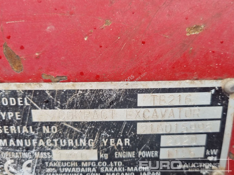 Graafmachine Takeuchi TB216
