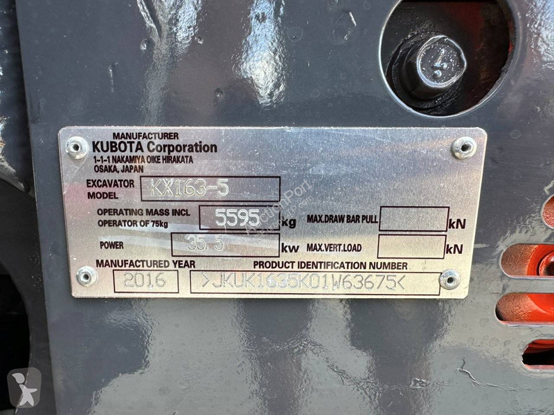 Skovl Kubota KX163-5