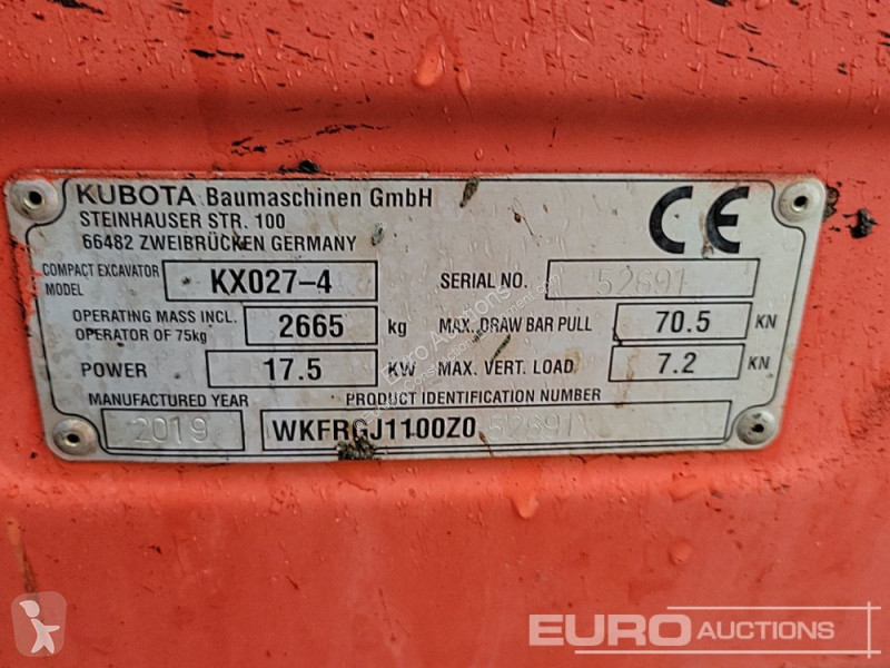 Graafmachine Kubota KX027-4