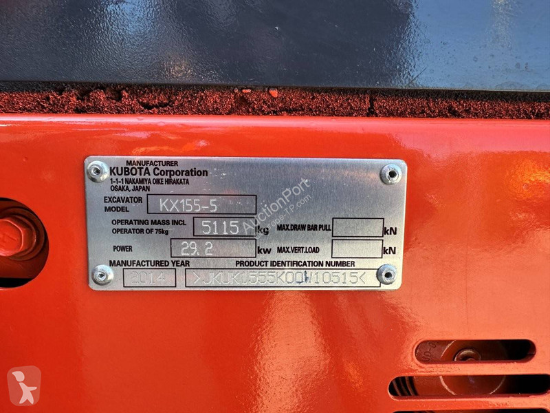 Skovel Kubota KX155-5