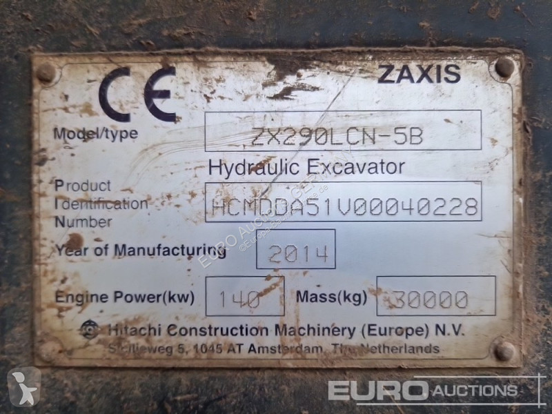 جرافة Hitachi ZX290LCN-5B