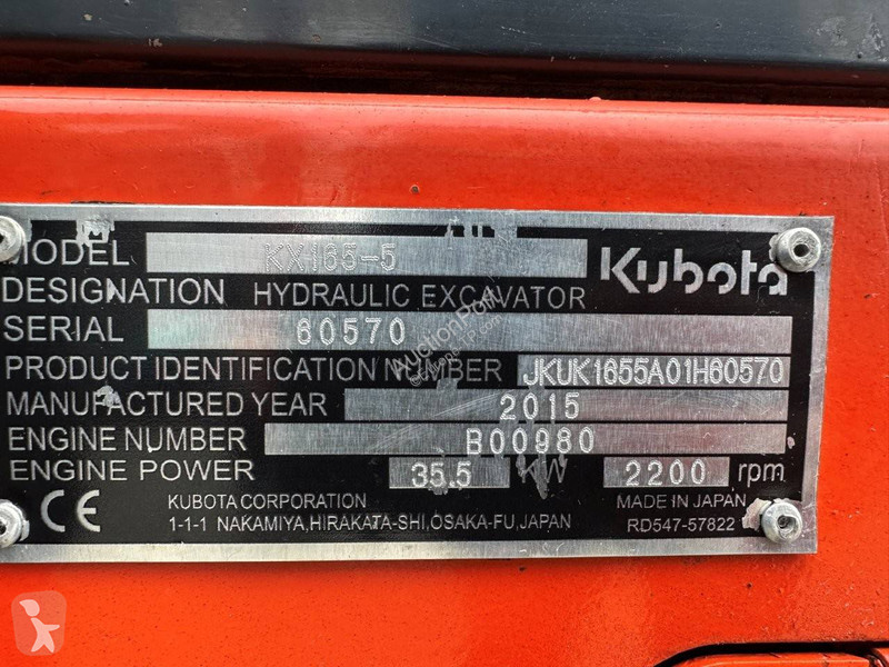 Pelle Kubota KX165-5