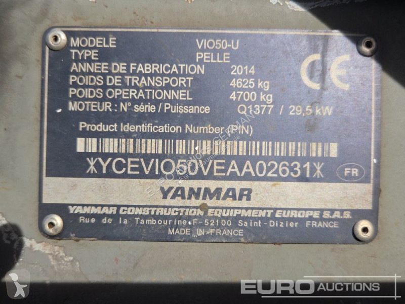 Skovel Yanmar ViO50-U