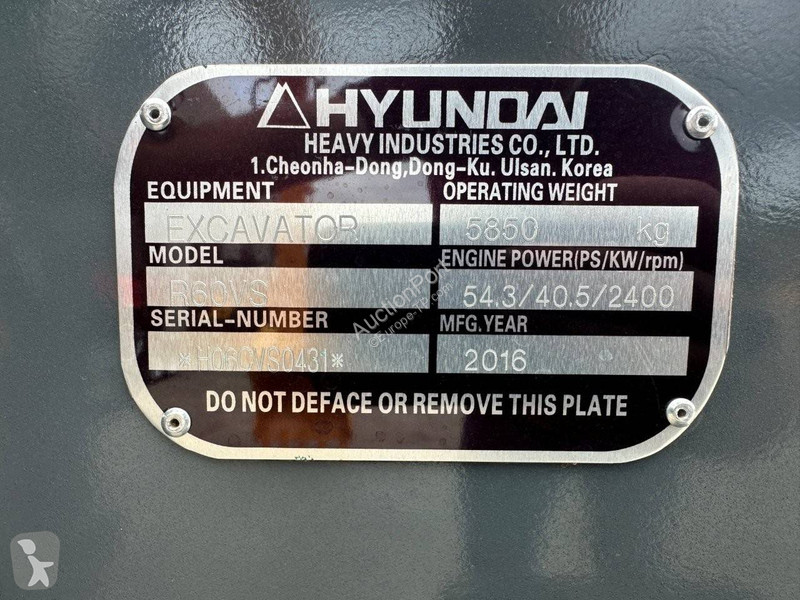 Skovel Hyundai R60VS