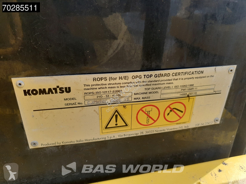 Excavator Komatsu PW118 MR -11
